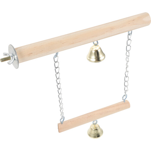 4Ud Columpios Con Para Pájaros De Madera Beige 1