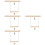 4Ud Columpios Con Para Pájaros De Madera Beige 9