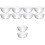 10Ud Mini De Vidrio Transparentes Para Salsas Y Postres 6