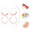8Pares Pendientes Redondos Multicolor Para Decoración Y Moda 9