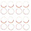 8Pares Pendientes Redondos Multicolor Para Decoración Y Moda 5