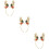 3Ud Diadema Accesorio Colorido Plástico Tela 10