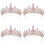 4Ud Diademas Bodas Niñas Rosa Y Cómoda Con 7