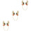 3Ud Diadema Accesorio Colorido Plástico Tela 7
