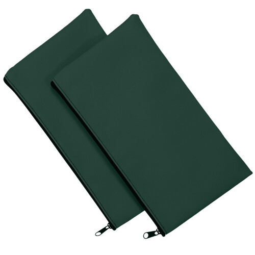 6Ud Fundas Para Y Recibos Con Cremallera PU Verde