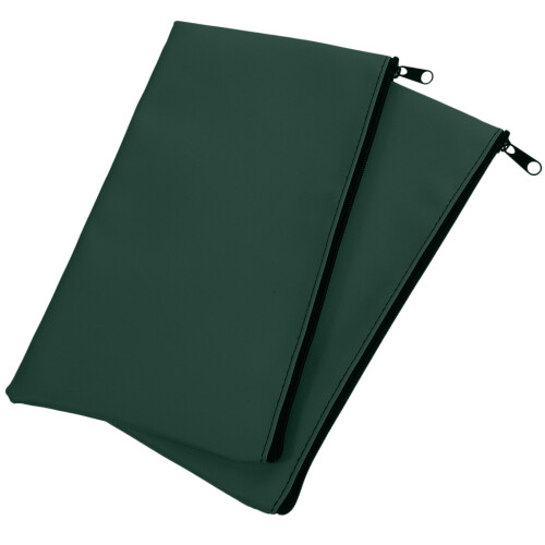 6Ud Fundas Para Y Recibos Con Cremallera PU Verde 1