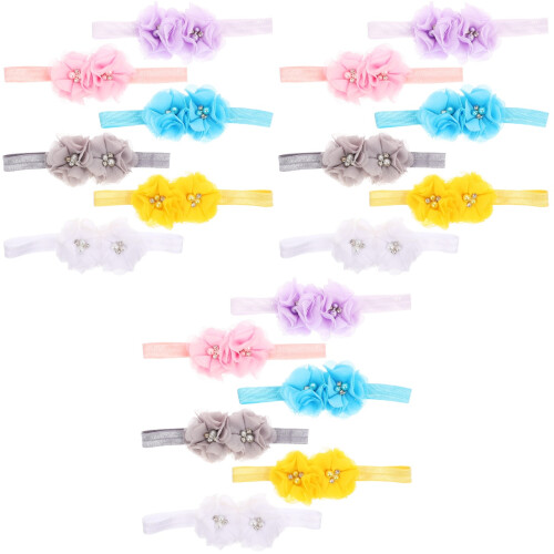 18Ud Elásticas Para Bebés Colores Variados Accesorios Cabello 2