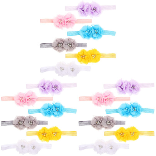 18Ud Elásticas Para Bebés Colores Variados Accesorios Cabello 1