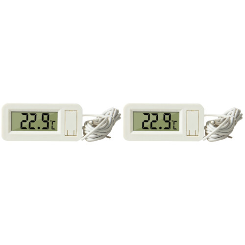 2Pièces Thermomètres Pour Lézard Reptiles LCD 1