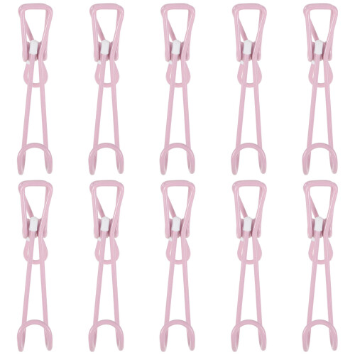 40Pièces Crochets À Pince Acier Inoxydable Rose Usage Maison