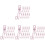 40Pièces Crochets À Pince Acier Inoxydable Rose Usage Maison 4