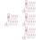 40Pièces Crochets À Pince Acier Inoxydable Rose Usage Maison 8