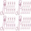 40Pièces Crochets À Pince Acier Inoxydable Rose Usage Maison 7