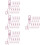 40Pièces Crochets À Pince Acier Inoxydable Rose Usage Maison 9
