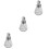 3Pièces Bouteilles Transparentes Longue Pour Liquide 4