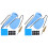 2Ensembles Tissu Nettoyage Bleu Multi-Instruments Flûte Saxophone 4