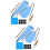 2Ensembles Tissu Nettoyage Bleu Multi-Instruments Flûte Saxophone 9