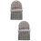 2Pièces Poche De Rangement Suspendue Chevet Pour Usage 7