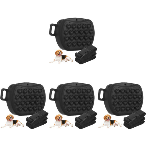 4Pièces De Silicone Petit, Portable Résistant Noir 1