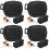 4Pièces De Silicone Petit, Portable Résistant Noir 5