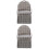 2Pièces Poche De Rangement Suspendue Chevet Pour Usage 5