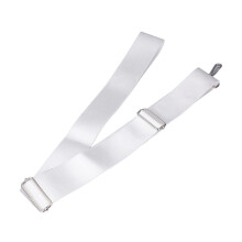 Tennis Net Height Support Strap Adjustable Stainless Steel Buckle White