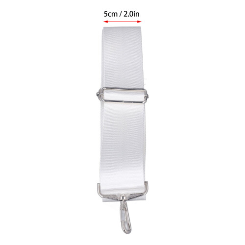 Tennis Net Height Support Strap Adjustable Stainless Steel Buckle White 1
