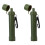 2Pièces Purificateur Portable Vert Olive Compact Pour Usage Extérieur 5
