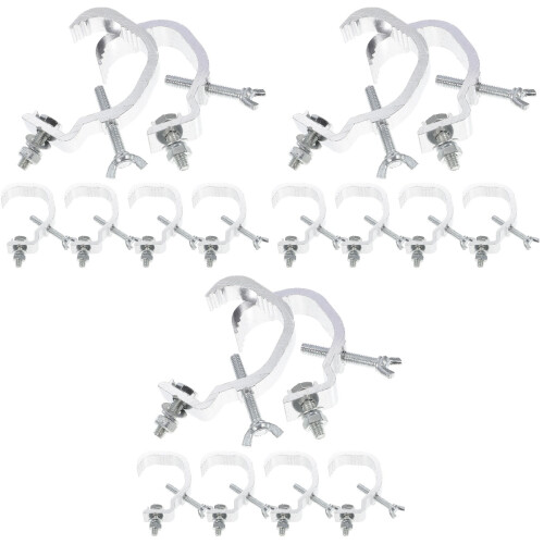 18Pièces Accessoires Scène Crochets Alliage Aluminium Argentés 2