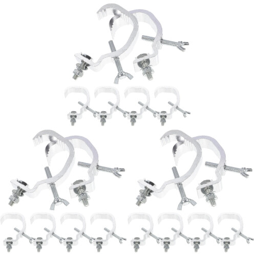 18Pièces Accessoires Scène Crochets Alliage Aluminium Argentés 1