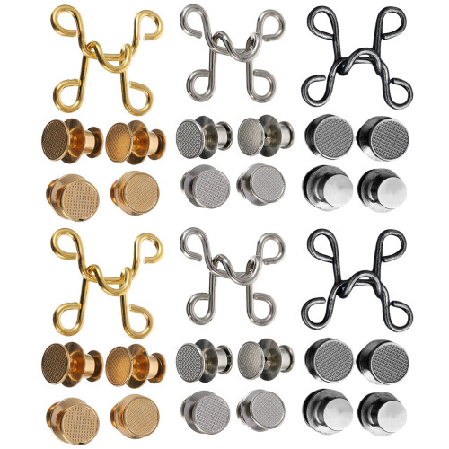 30Ensembles Boucles De Taille Ajustables Métal Multicolores Pour Jean