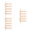 3Pièces Escalier Mural Chat Bois Beige Design Élégant Pour Intérieur 8