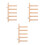 3Pièces Escalier Mural Chat Bois Beige Design Élégant Pour Intérieur 7