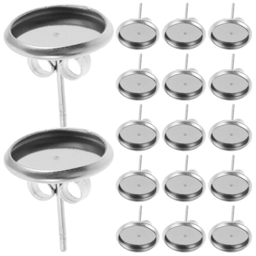 100Pz Base Argento Per Fai Da Te Design 1