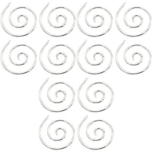 12Pièces Aiguilles À Tricoter Câble Argent 2