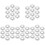 50Pz Flangia Copripompa Antincendio Argento Inox Resistente 3