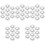 50Pz Flangia Copripompa Antincendio Argento Inox Resistente 4