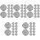 100Pz Base Argento Per Fai Da Te Design 4