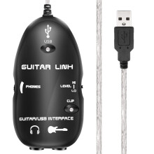 Cable Adaptateur Guitare Vers USB Interface / PC Enregistrement CD Studio Laptop