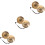 3Set Campane Meditative in Rame Dorato Per Yoga E Cerimonie Bambini 7