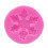 3Pz Stampo Silicone Rosa Fiocco Neve Per Dolci Da Te E Biscotti 1