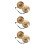 3Set Campane Meditative in Rame Dorato Per Yoga E Cerimonie Bambini 9