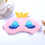 4Pièces Masques Rose Cartoon Couronne Cils Longs Pour 8