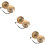 3Set Campane Meditative in Rame Dorato Per Yoga E Cerimonie Bambini 10