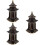 3Pz Mini Padiglione in Rame Dorato Per Ornamento Desktop E Acquario 9