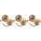 3Set Campane Meditative in Rame Dorato Per Yoga E Cerimonie Bambini 6