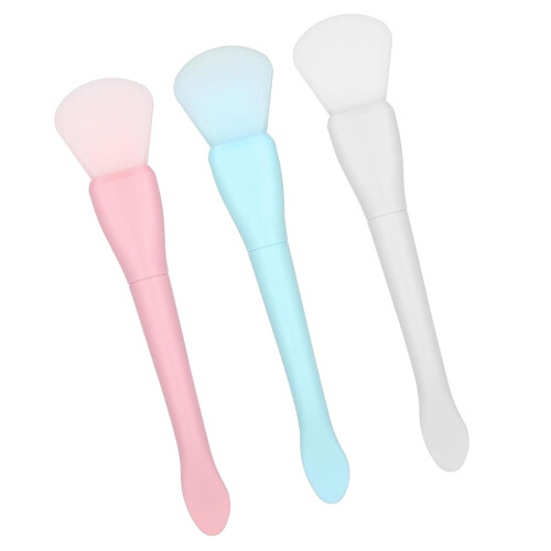 15Pz Applicatori Doppia Punta Silicone Viso Colorati 1