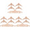 3Set Applique Decorativa in Legno Intagliato Beige Per E Armadi 4