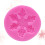 3Pz Stampo Silicone Rosa Fiocco Neve Per Dolci Da Te E Biscotti 9