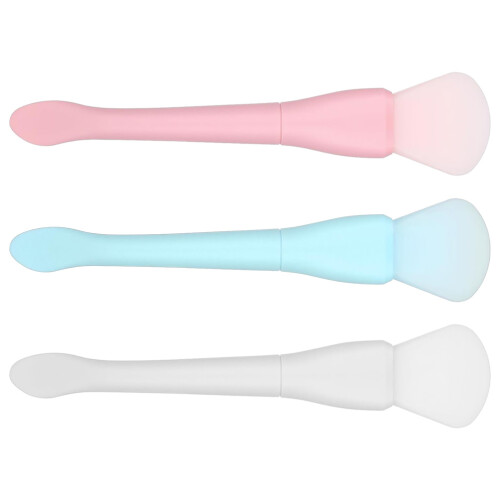 15Pz Applicatori Doppia Punta Silicone Viso Colorati 2